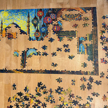 Ottoman Splendor: Blue Mosque Puzzle of Istanbul Turkey