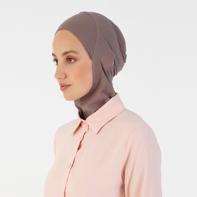 Turkish Neck Undercap for Amira Hijab: Effortless Elegance and Comfort in One Piece