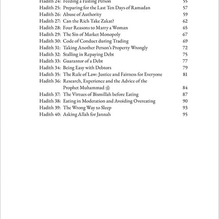 40 Hadith from Sunan ibn Majah