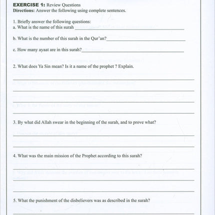 Learning Islam Workbook: Level 4 (10th Grade, Weekend/International Edition