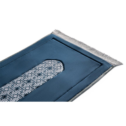 Royal Blue Embroidery Prayer Mat