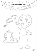 10 Sunnah of Eid Coloring Book