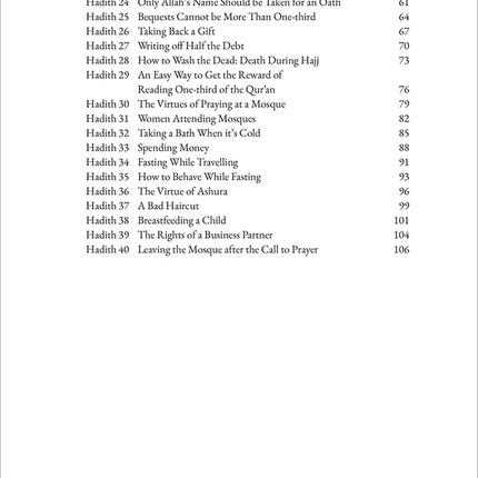 40 Hadith from Sahih Muslim