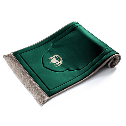 Emerald Green Embroidery Prayer Mat