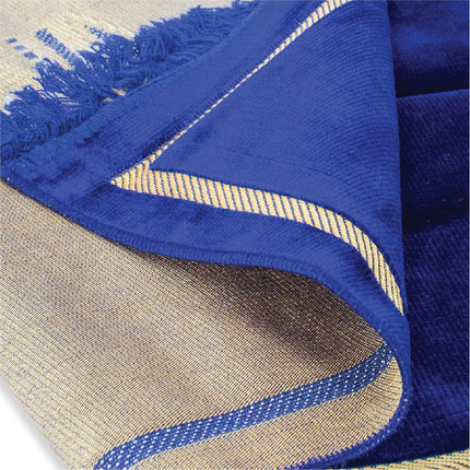 Double Plush Wide Islamic Prayer Rug - Muslim Janamaz Sajada - Prayer Mat Carpet for Men Women - Great Ramadan Gift - Kaba