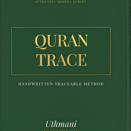 Quran Trace - Handwritten Traceable Method (Uthmanis Hafs Edition, Color May Vary)