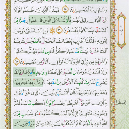 Al-Quran Al-Karim: Waqaf & Ibtida - Color Coded Tajweed (Color May Vary, B5 (6.9” x 9.8”), 30 Juz in 30 Volumes)
