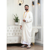 Traditional Arabic Men's Bisht Cloak - Luxury Bisht Abaya for Special Occasions