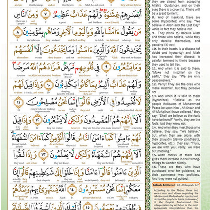 Al-Quran Al-Karim: The Noble Quran (Green, Medium Size B5 (6.9” x 9.8"), Maqdis Quran)