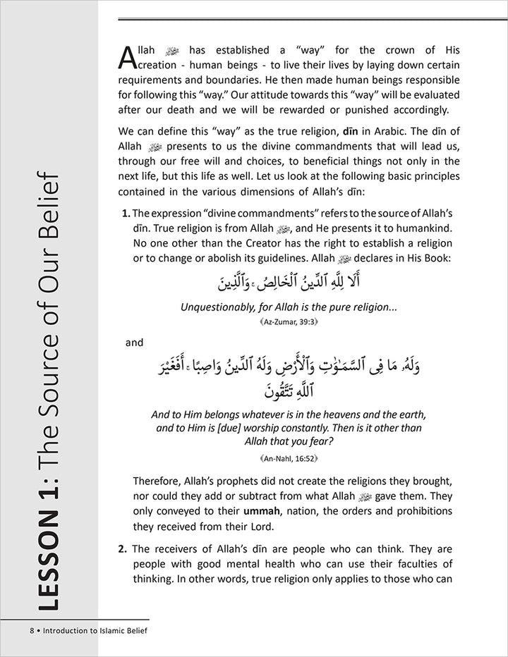 Islamic Beliefs Al-Aqaid ul-Islamiyyah