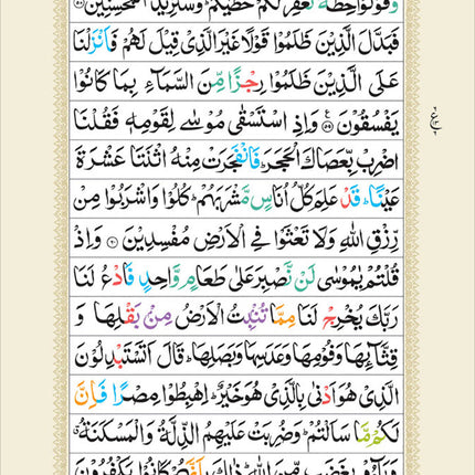 Holy Quran MEDIUM | Colour Coded Quran with Tajweed Rules and Manzils – (13 Lines per page)