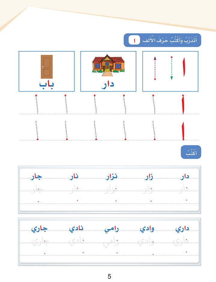 Arabic Sanabel Handwriting Skills 1 سنابل المهارات الكتابية (Damaged Copy)