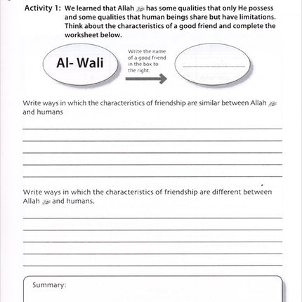 We Are Muslims Workbook: Grade 6