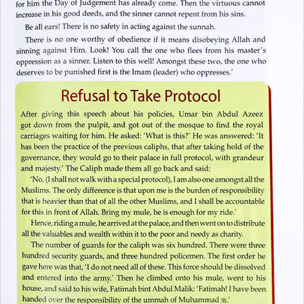 Golden Stories of Umar ibn Abdul Azeez