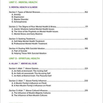 Health and Wellness: From an Islamic Perspective - Level 4
