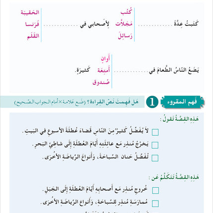 I Love and Learn the Arabic Language Workbook: Level 4