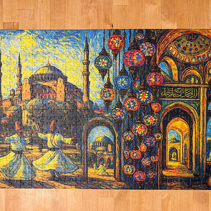 Ottoman Splendor: Blue Mosque Puzzle of Istanbul Turkey