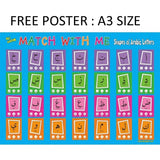 Jumbo Arabic Letters Flash Cards & Free Poster (Learning Arabic Recourses)