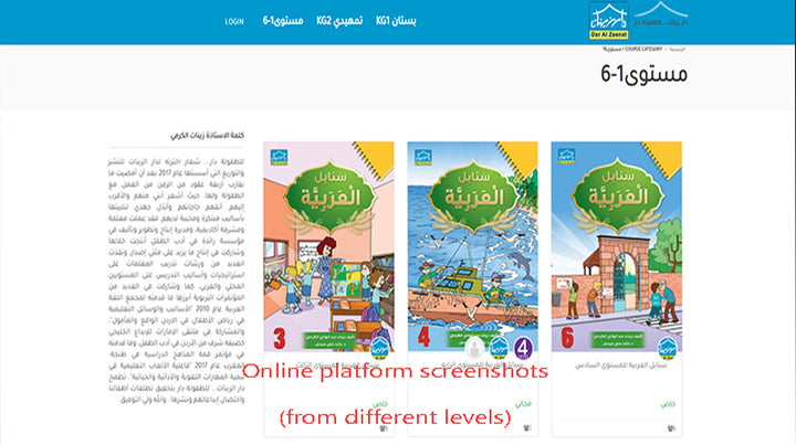 Arabic Sanabel Online Platform Package: Level 5 (Family Package)