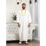 Traditional Arabic Men's Bisht Cloak - Luxury Bisht Abaya for Special Occasions