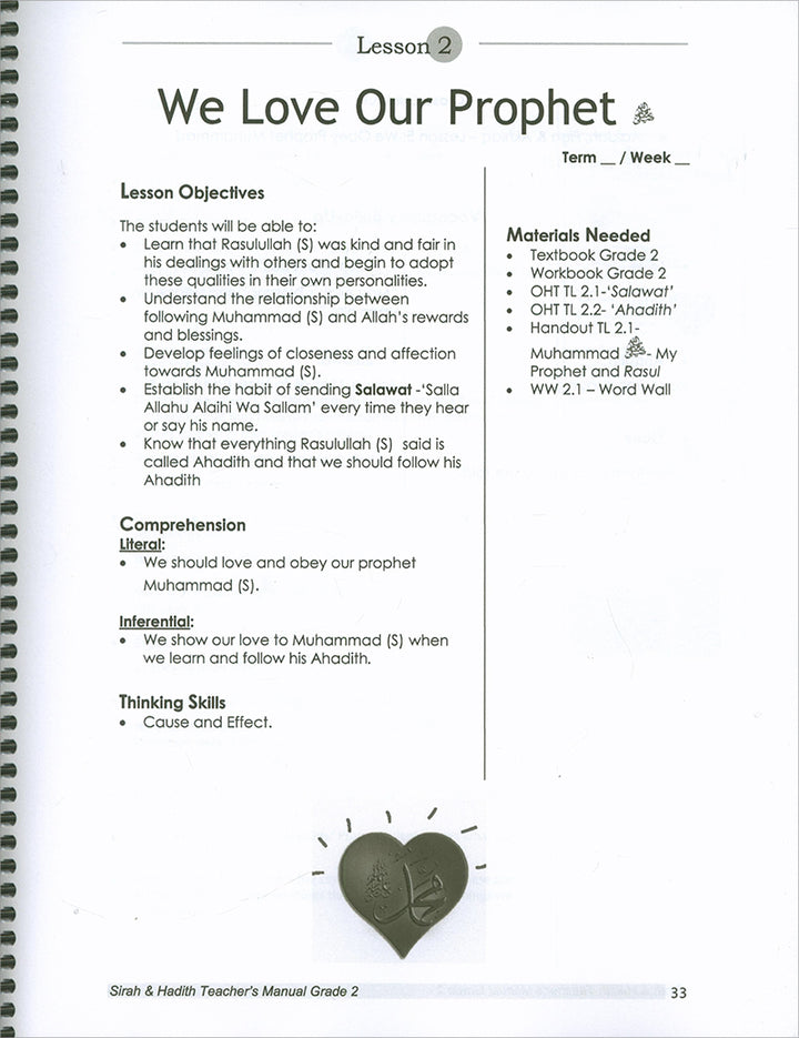 Sirah of Our Prophet Teacher's Manual: Grade 2 (Old Edition)