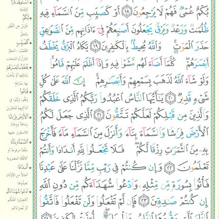 Tajweed Qur'an (Whole Qur'an in 30 Individual Juz', 7" x 10", with Leather Case – Case Color May Vary) مصحف التجويد