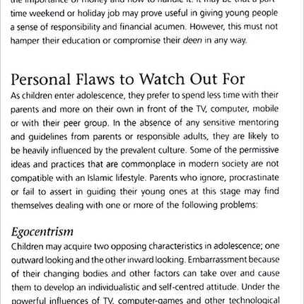 A Guide to Parenting in Islam: Addressing Adolescence