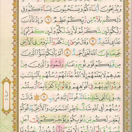 Al-Quran Al-Karim: Mushaf Waqaf & Ibtida  (Large Size A4 (8.3” x 11.7”), Colors May Vary)