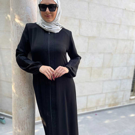 Al-Qadri Abayas: Discover Comfort and Elegance with Our Beautiful Black Embroidery Arabic Abaya Collection for Women – Long Prayer Dresses for Modern Muslim Fashion