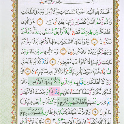 Al-Quran Al-Karim: Waqaf & Ibtida - Color Coded Tajweed (Color May Vary, B5 (6.9” x 9.8”), 30 Juz in 30 Volumes)