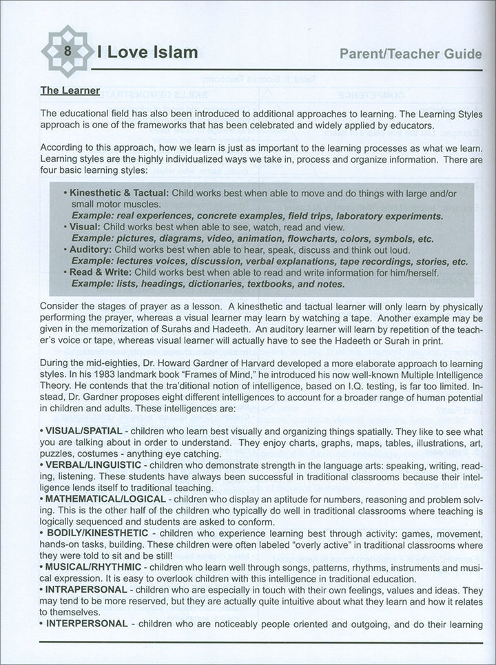 I Love Islam Teacher/Parent Guide: Level 5 (International Edition)