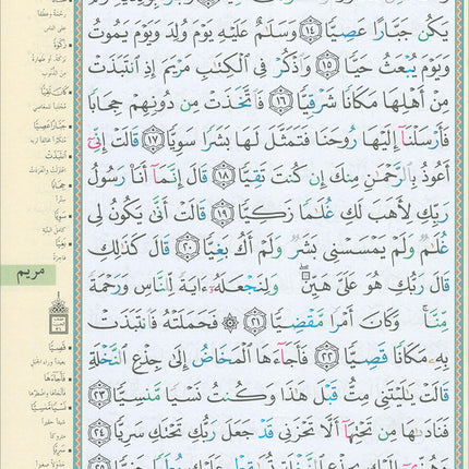 Tajweed Qur'an (Whole Qur'an in 30 Individual Juz', 7" x 10", with Leather Case – Case Color May Vary) مصحف التجويد