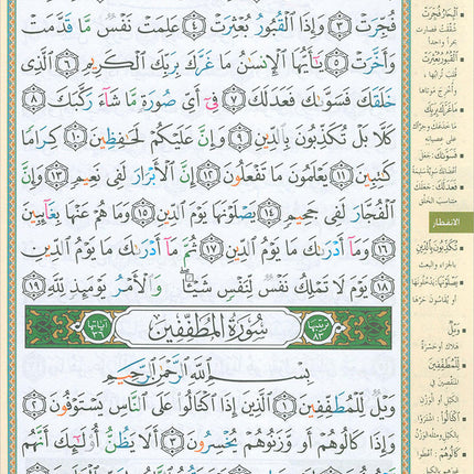 Tajweed Qur'an (Juz' Amma, Size (7" x 9"))
