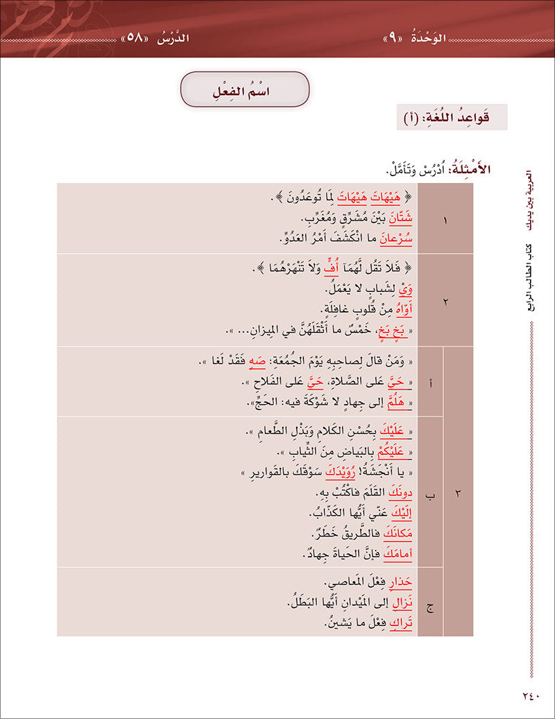 Arabic Between Your Hands Textbook: Level 4, Part 2 with online audio content العربية بين يديك