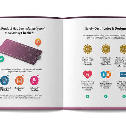 Salah Mat (Original, Rahma Smart Interactive Adult Prayer Mat) - Returned item: Like New