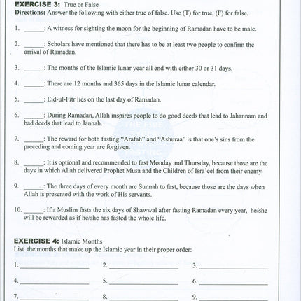 Learning Islam Workbook: Level 4 (10th Grade, Weekend/International Edition
