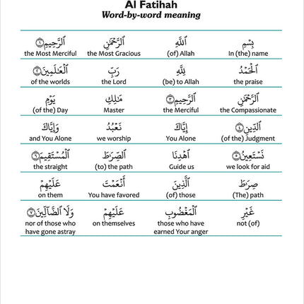 A Student's First Guide to Juz 'Amma (With Transliteration & Word Meaning)