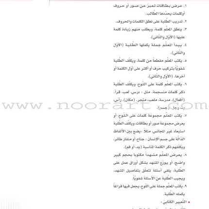 Itqan Series for Teaching Arabic Teacher Guide: KG1- Damaged Copy سلسلة إتقان لتعليم اللغة العربية دليل المعلم بستان