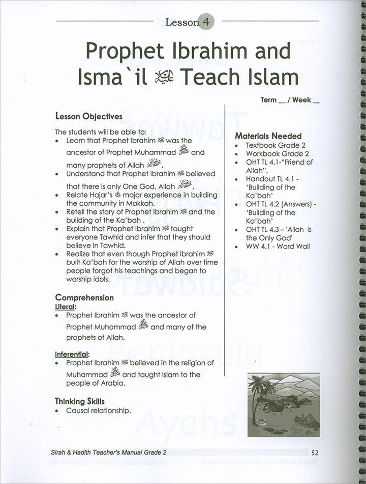 Sirah of Our Prophet Teacher's Manual: Grade 2 (Old Edition)