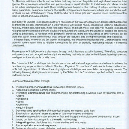 I Love Islam Teacher/Parent Guide: Level 5 (International Edition)