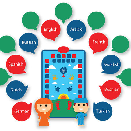 My Salah Mat for Kids – Smart Interactive Prayer Mat for Learning Salah, Surah, Wudu & Duas, 10 Languages, 25 Touch Keys (Blue)