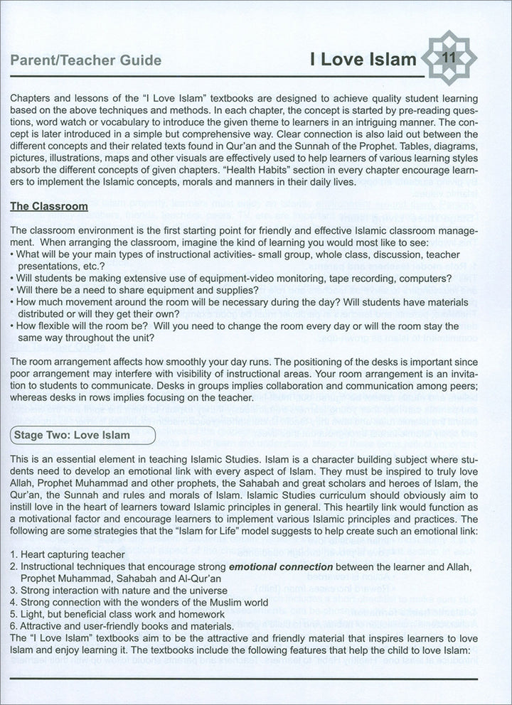 I Love Islam Teacher/Parent Guide: Level 5 (International Edition)