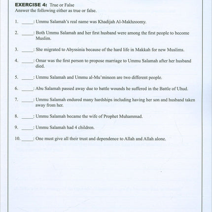 Learning Islam Workbook: Level 1 (7th Grade, Weekend/International Edition