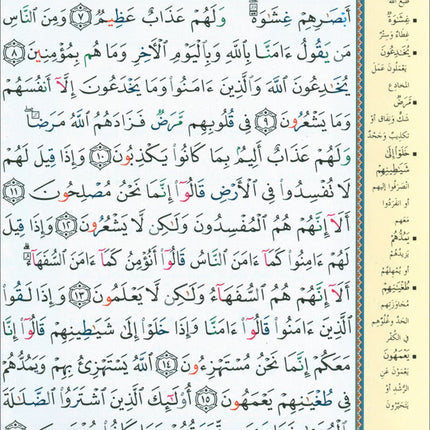 Color-Coded Tajweed Qur’an (4-Part Edition, Hafs Narration, Large Size) مصحف التجويد