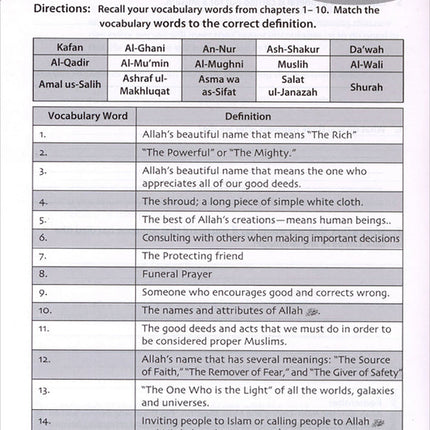 We Are Muslims Workbook: Grade 6