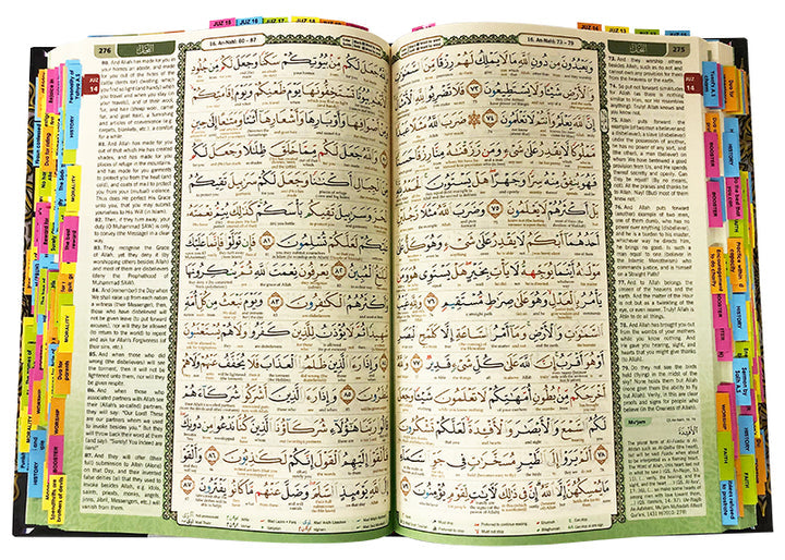 Al-Quran Al-Karim: The Noble Quran with 200 Verse Tags and 30 Juz Tags (Medium B5 Size, 6.9" x 9.8", Colors May Vary)