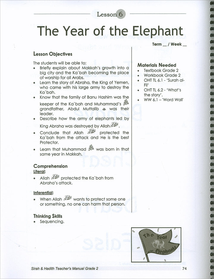 Sirah of Our Prophet Teacher's Manual: Grade 2 (Old Edition)