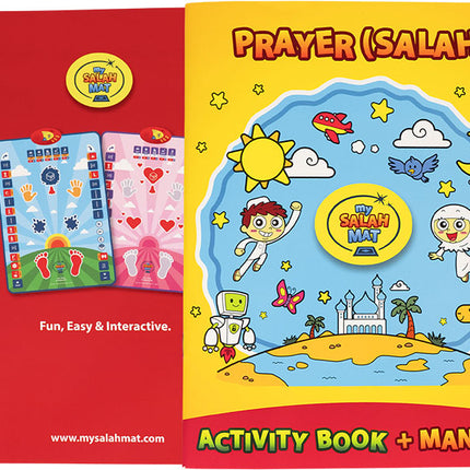 My Salah Mat for Kids - Smart interactive Prayer Mat for learning Salah, Surah, Wudu and Duas - Islamic prayer mat with 10 languages, Salah Translation, 25 Touch Keys and padded mat for Kids 3+ (Blue) (Returned: Like New)