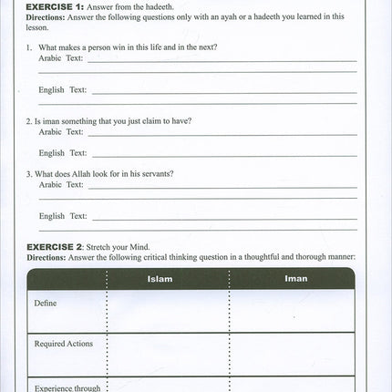 Learning Islam Workbook: Level 4 (10th Grade, Weekend/International Edition