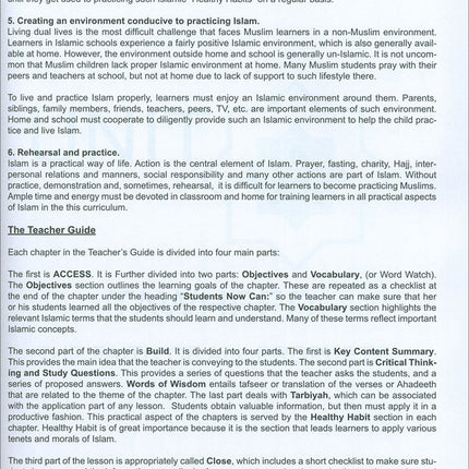 I Love Islam Teacher/Parent Guide: Level 5 (International Edition)